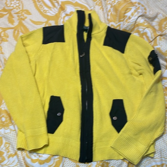 Ralph Lauren L-RL Lauren Active Yellow Heavy Sweater - Picture 3 of 14